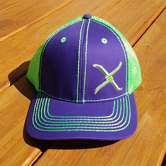 Twisted X Accessories Twisted X Neon Green And Royal Blue Cap